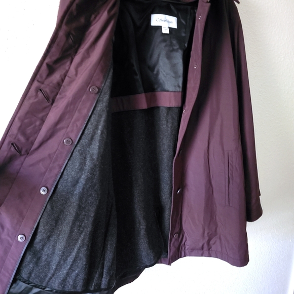 Calvin Klein Women's Purple Wool Line Jacket  Size 6 - Picture 3 of 12